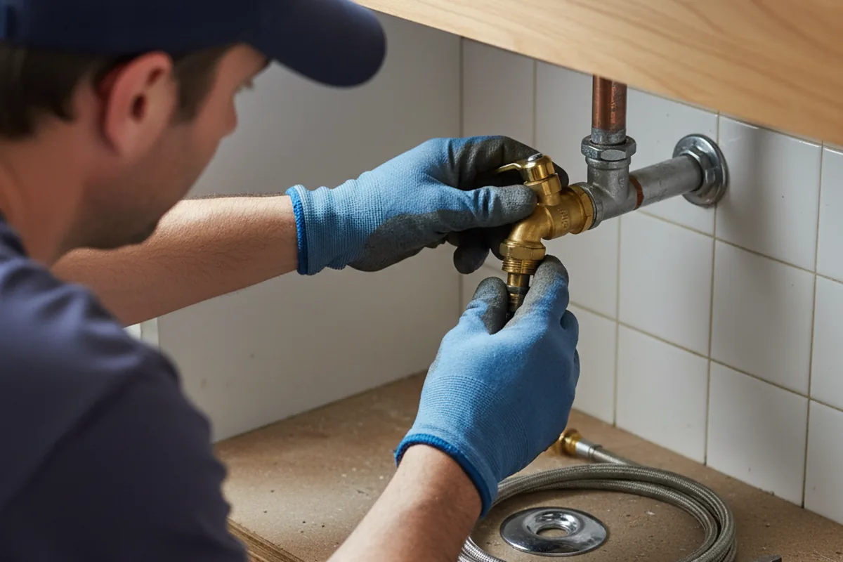 Shutoff valve and fitting work during Faucet and Fixture Repair in Primghar